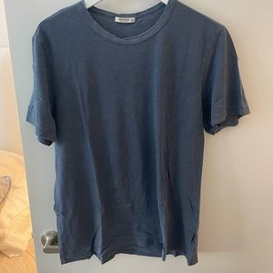 BUCK MASON SLUB CURVED HEM TEE